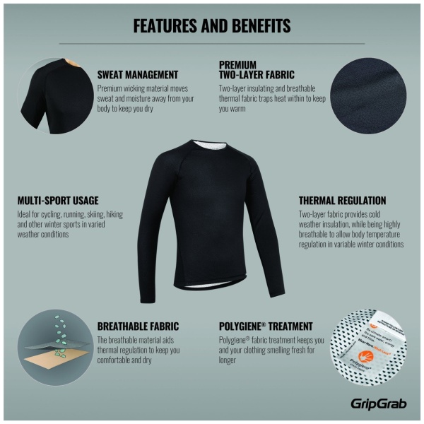 Gripgrab Ride Thermal Long Sleeve Base Layer - Afbeelding 5