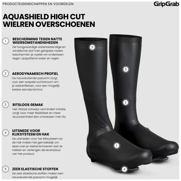 Gripgrab Aqua Shield High Cut Road Shoe Covers - Afbeelding 5