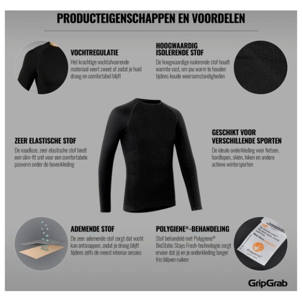 Gripgrab Expert Seamless Long Sleeve Thermal Base Layer 2 - Afbeelding 3
