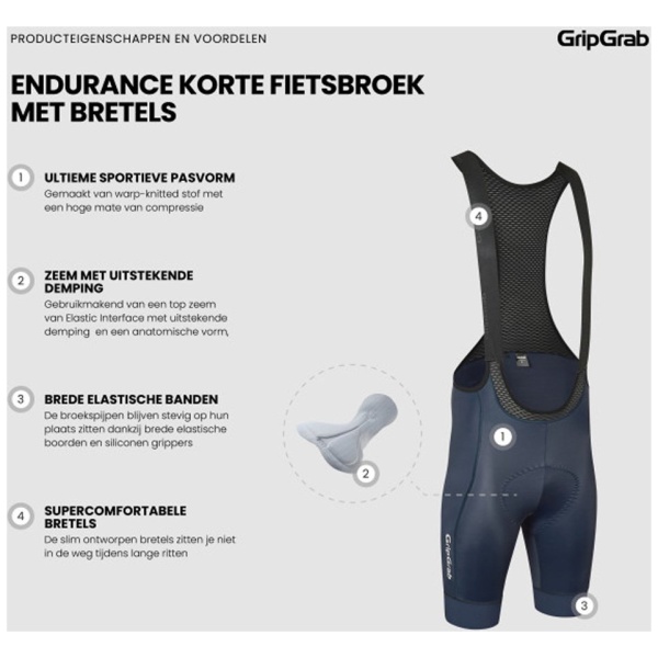 Gripgrab Pace korte fietsbroek met bretels - Afbeelding 20