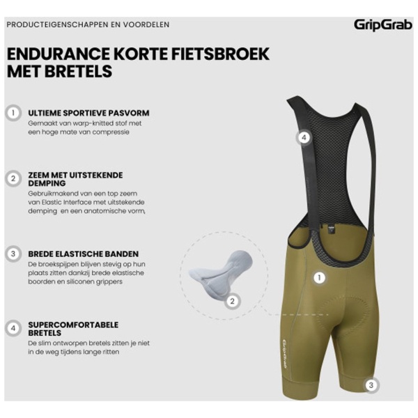 Gripgrab Pace korte fietsbroek met bretels - Afbeelding 11