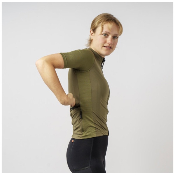 Gripgrab Ride fietsshirt korte mouwen voor dames OIive Green - Afbeelding 6