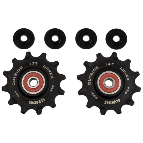 Elvedes Derailleurwieltjes 2X12T - Afbeelding 2